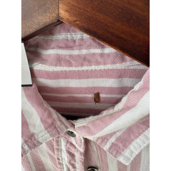 Jach’s Girlfriend Red & White Stripe Holiday Shirt – Size S - Picture 2 of 4